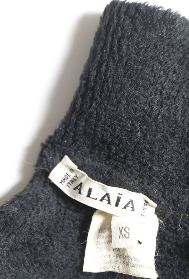 Alaïa F/W 1989 Chenille Bodycon Dress - 6