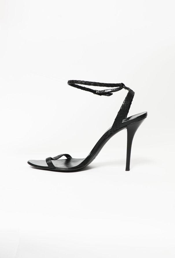 Helmut Lang Python Embossed Sandals - 4