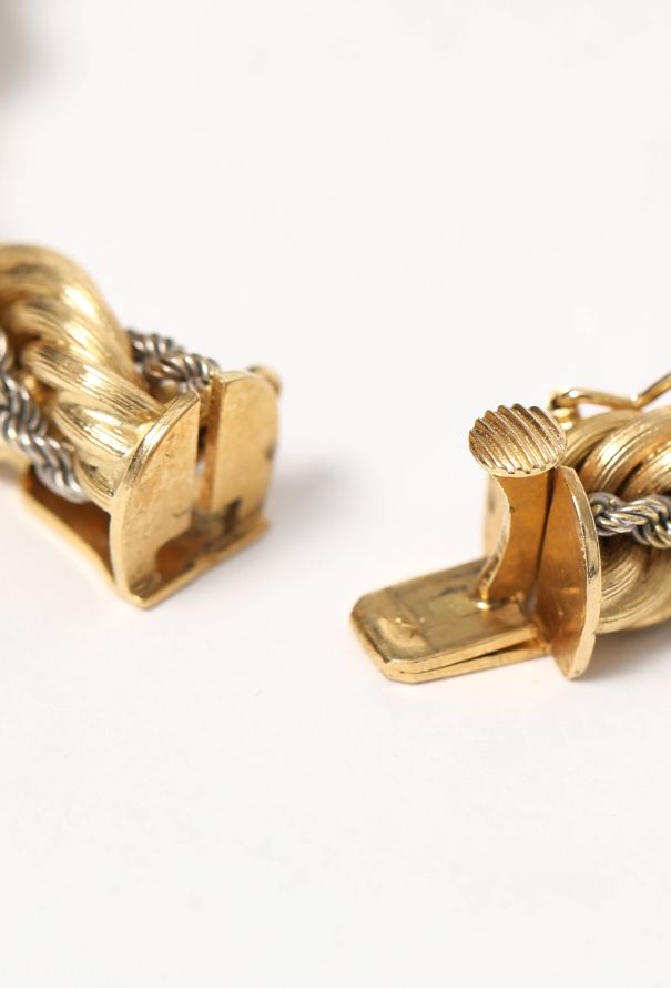 Vintage Fine Jewelry 1940s 18k Gold Interwoven Cord Bracelet - 8