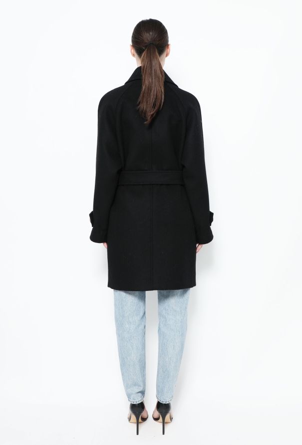 Balmain Classic Belted Wool Coat - 4