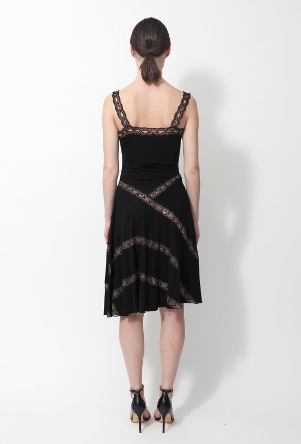 Alaïa Lace Trim Skater Dress - 5