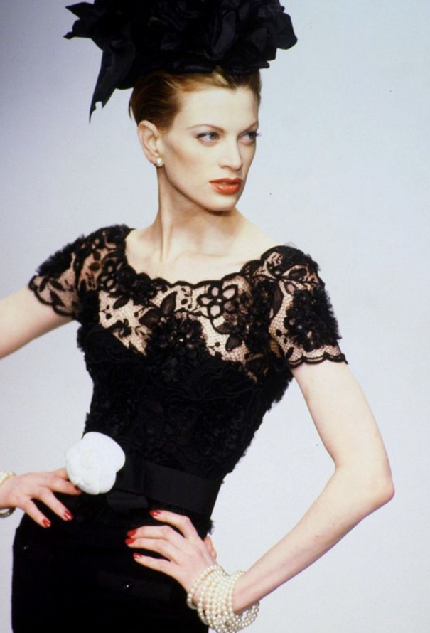 Chanel ICONIC F/W 1995 Lace Bustier Top - 2