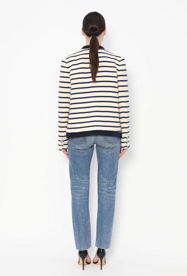 Balmain 2021 Marinière Collegiate Jacket - 4