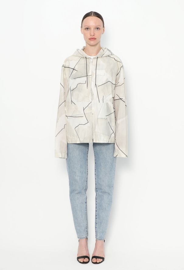 Hermès Vintage Graphic Hooded Rain Jacket - 2