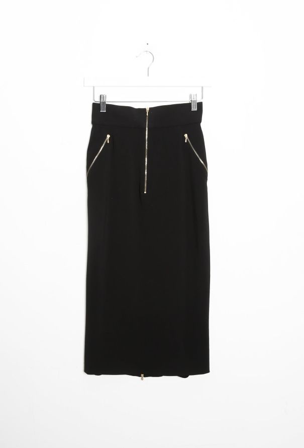 Chanel Vintage Zip Pencil Skirt - 5