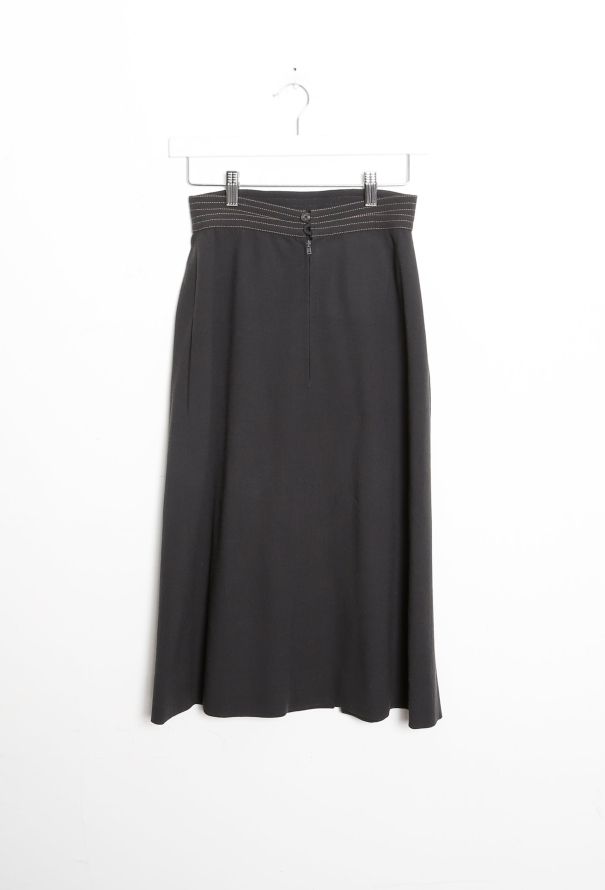 Exquisite Vintage John Bates '70s High-Waisted Panel Skirt - 8