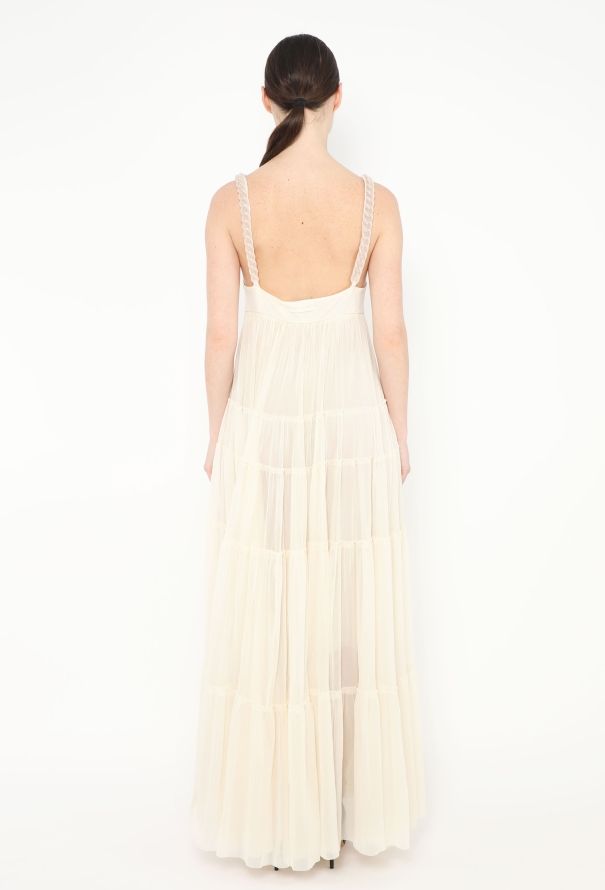 Jean Paul Gaultier Ruched Chainlink Mesh Gown - 4