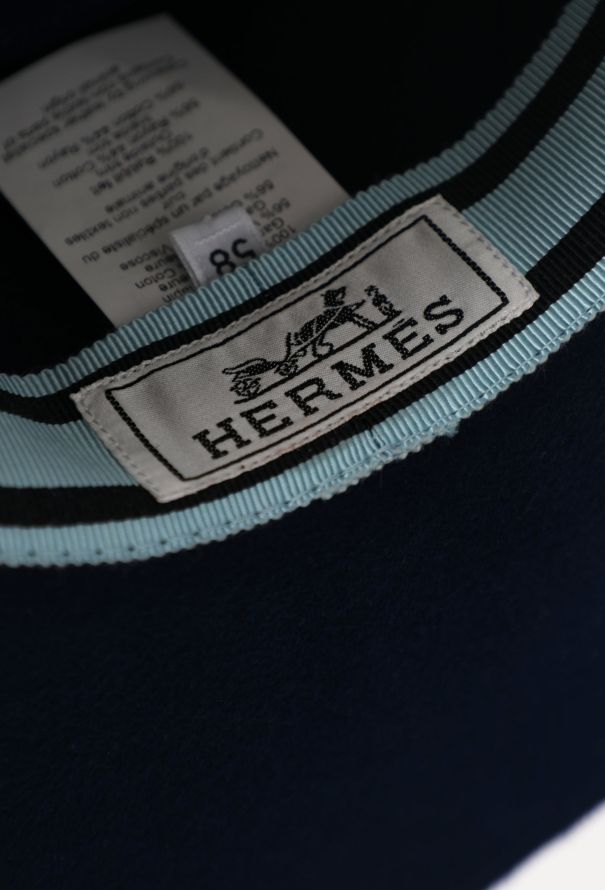Hermès Felt Toile Ribbon Hat - 7