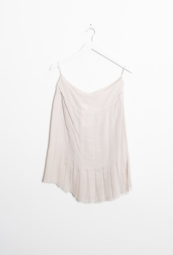 Chanel 2004 Silk Pleated Skirt - 5