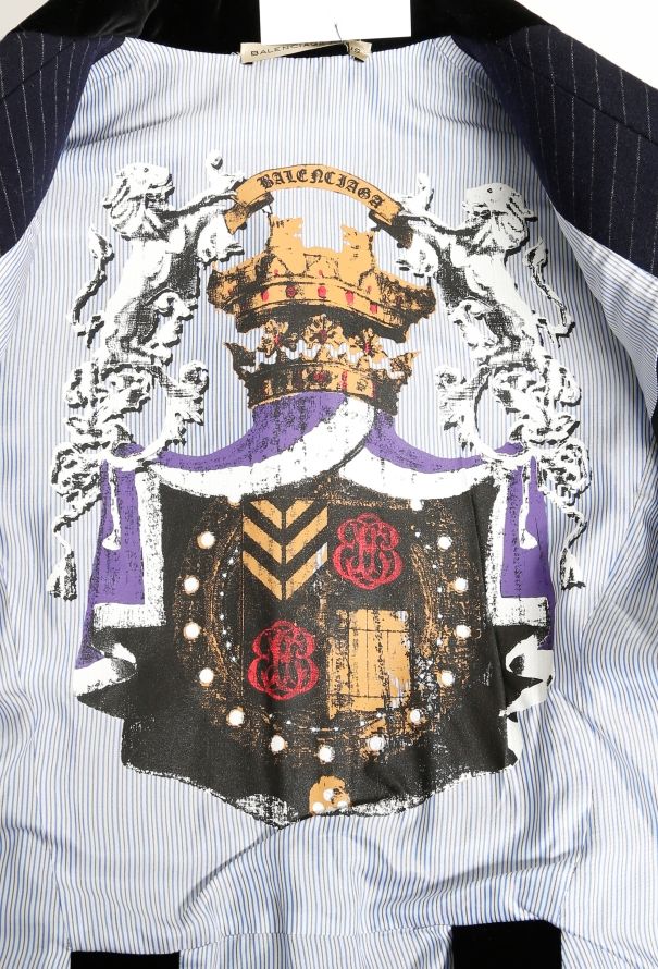 Balenciaga ICONIC F/W 2007 Collegiate Pinstripe Blazer - 10