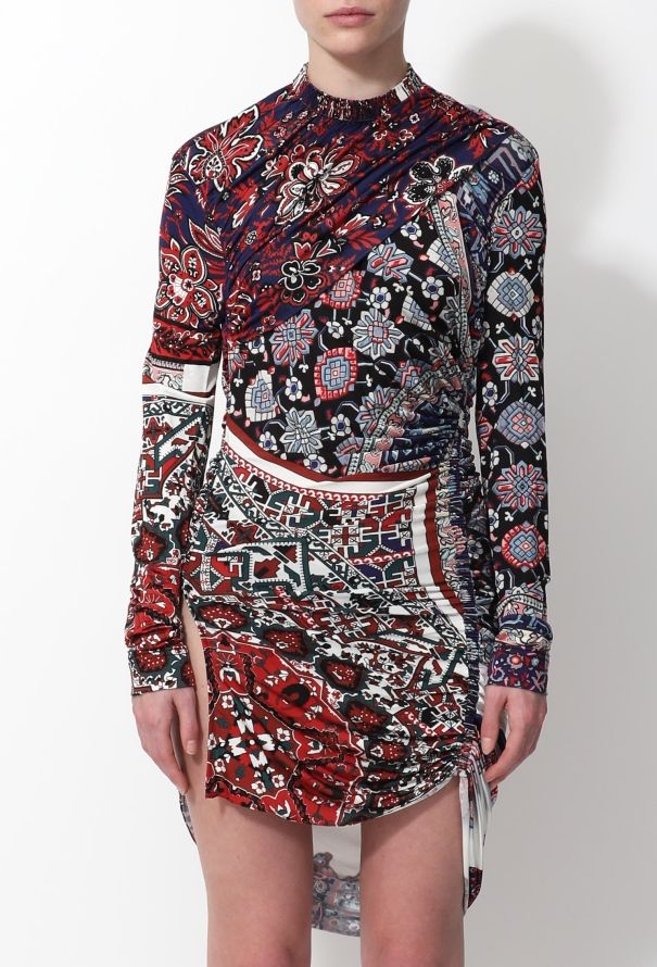 Louis Vuitton Ruched Printed Dress - 2