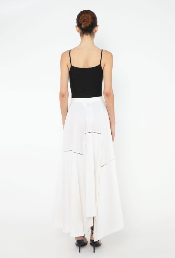Loewe 2019 Asymmetrical Eyelet Skirt - 4