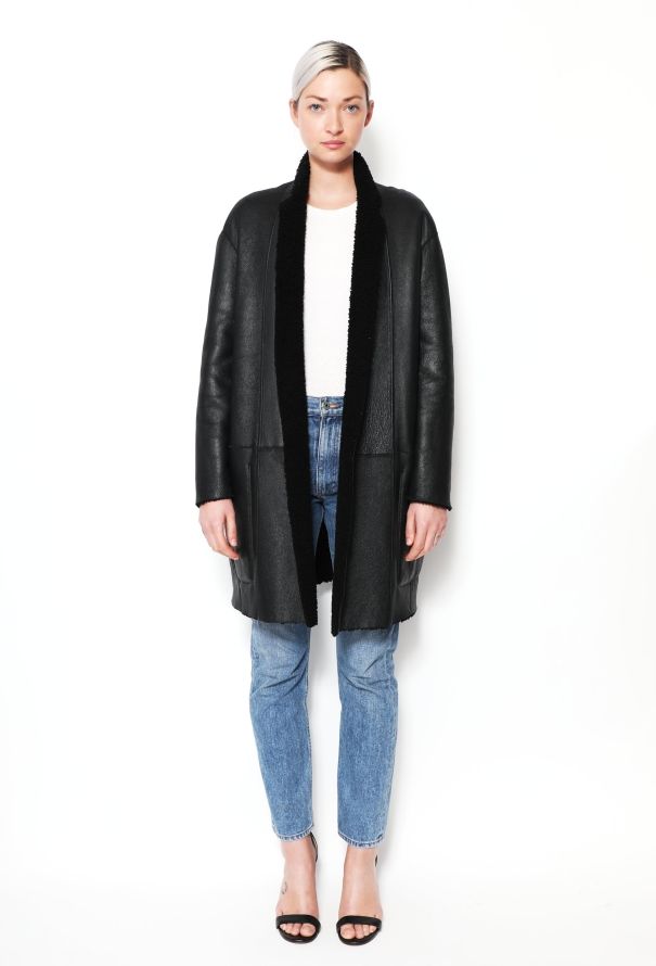 Céline Reversible Shearling Coat - 2