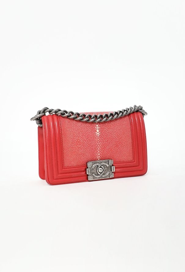 Chanel Galuchat Mini Boy Bag - 4