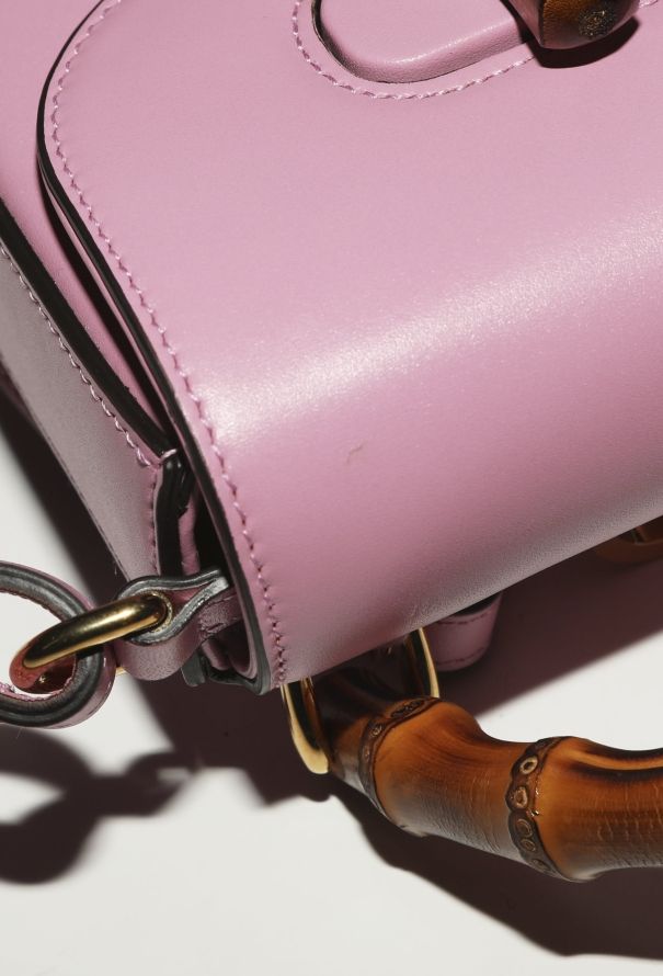 Gucci 2023 Pink Bamboo Mini Crossbody Bag - 12