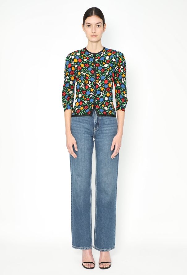 Saint Laurent Collector S/S 1979 Printed Crêpe Top - 3