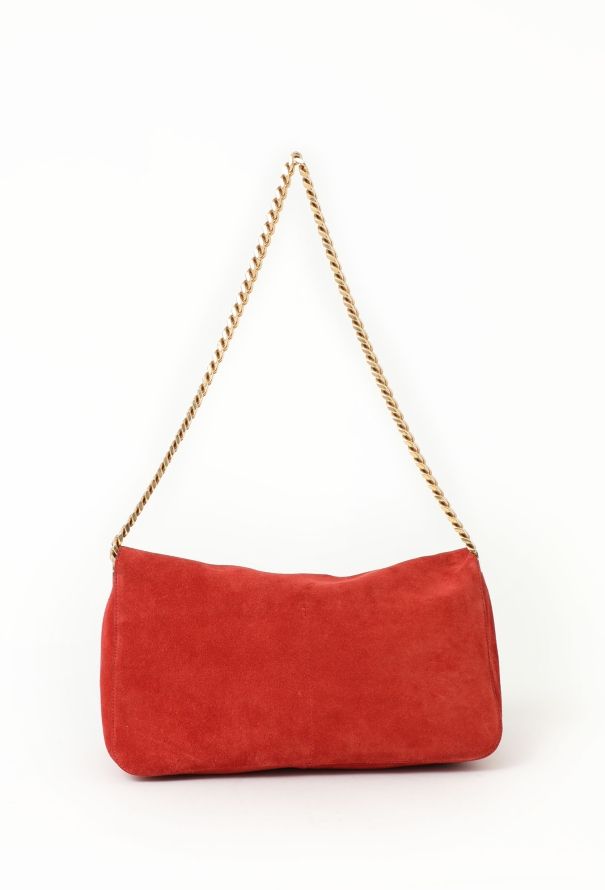 Céline Suede Gourmette Flap Bag - 3