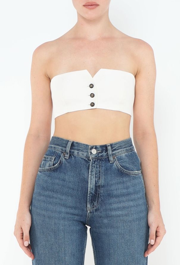 Chanel 1994 Silk Piqué Bandeau - 3