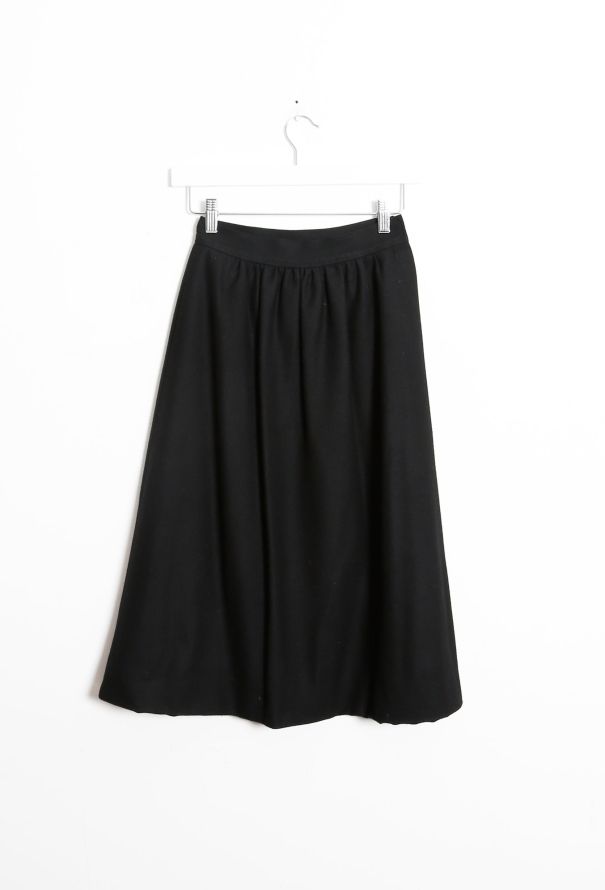 Saint Laurent 70s High-Waisted Wool Skirt - 5