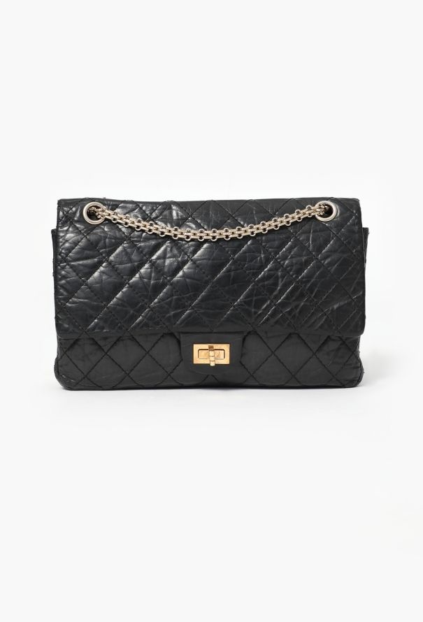 Chanel Black 2.55 Medium Flap Bag - 4
