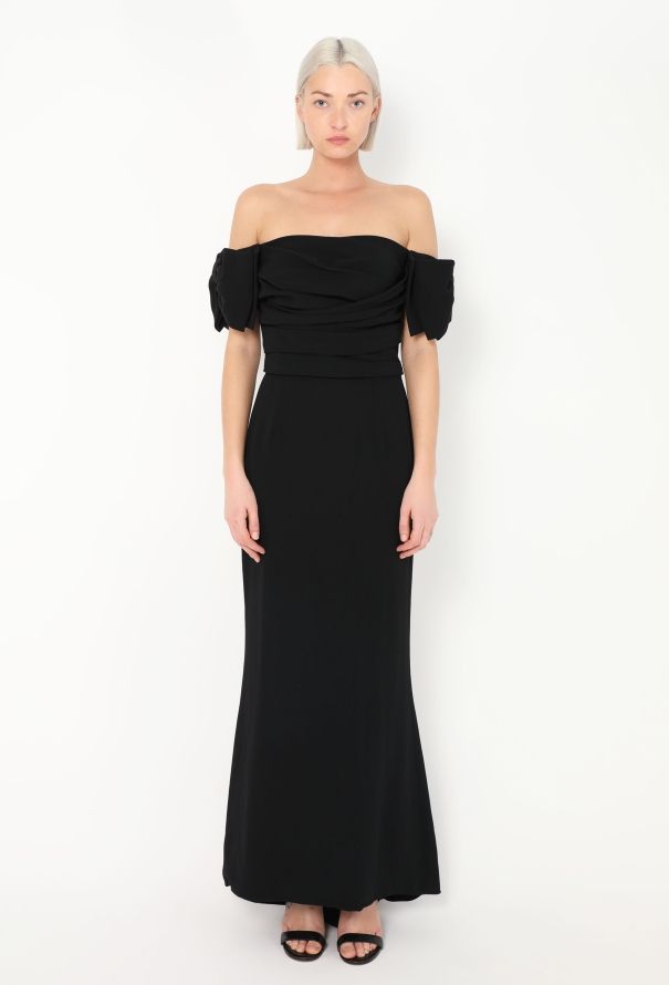 Dolce & Gabbana Off-Shoulder Draped Gown - 3