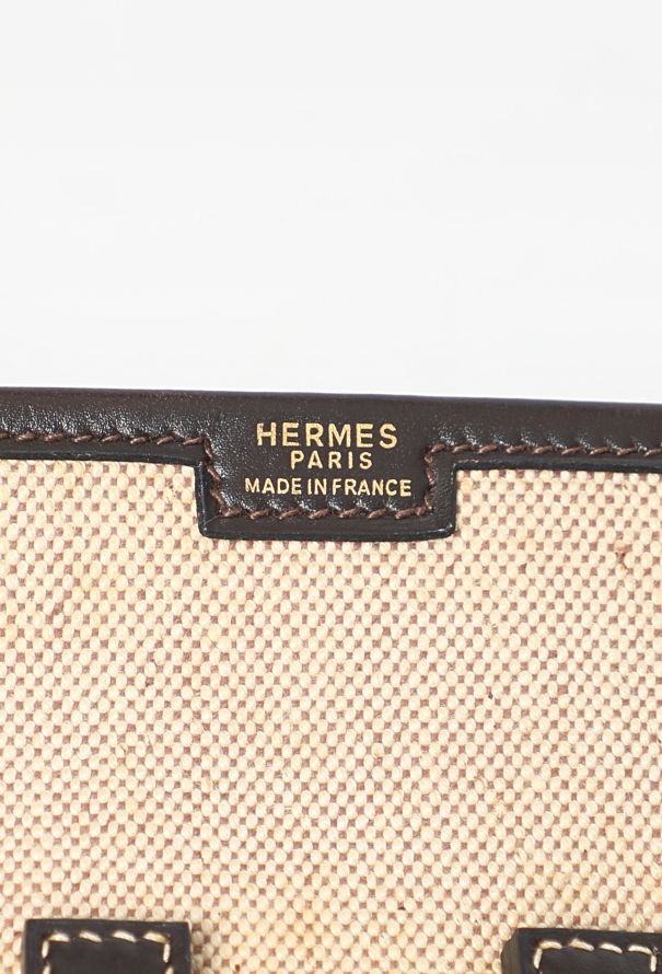 Hermès '70s Toile H & Box Jige Clutch - 12