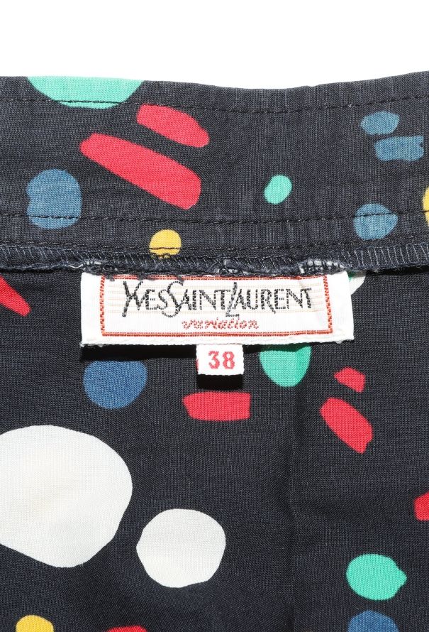 Saint Laurent Vintage Graphic Printed Skirt - 5