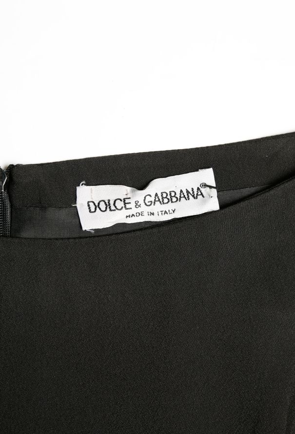 Dolce & Gabbana 90s Lace Sleeve Crêpe Dress - 4