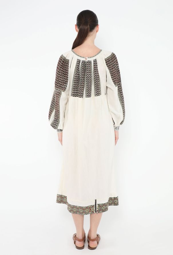 World Treasures Vintage Hand-Embroidered Kaftan - 5