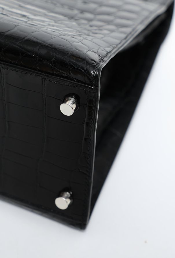 Hermès Black Niloticus Kelly Sellier 32 - 13
