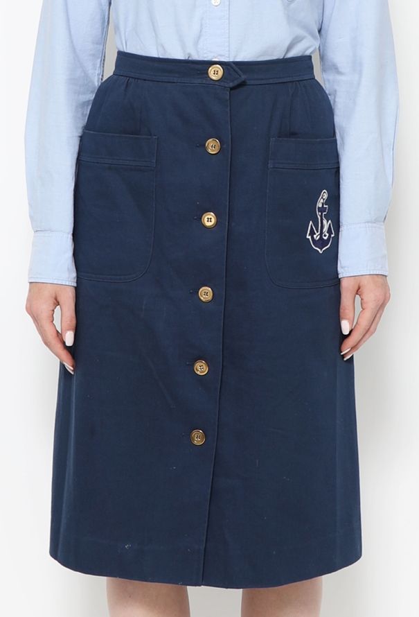 Saint Laurent 1975 High-Waisted Sailor Skirt - 2