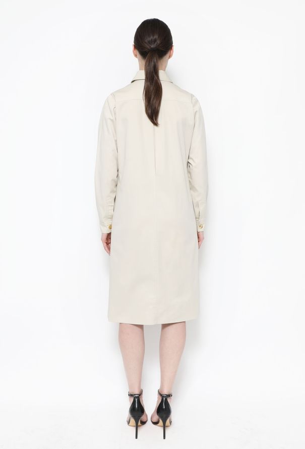 Céline 70s Gabardine Shirt Dress - 4