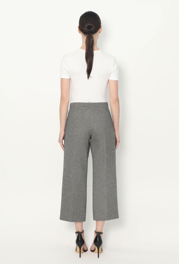 Balenciaga 2016 Cropped Houndstooth Trousers - 4