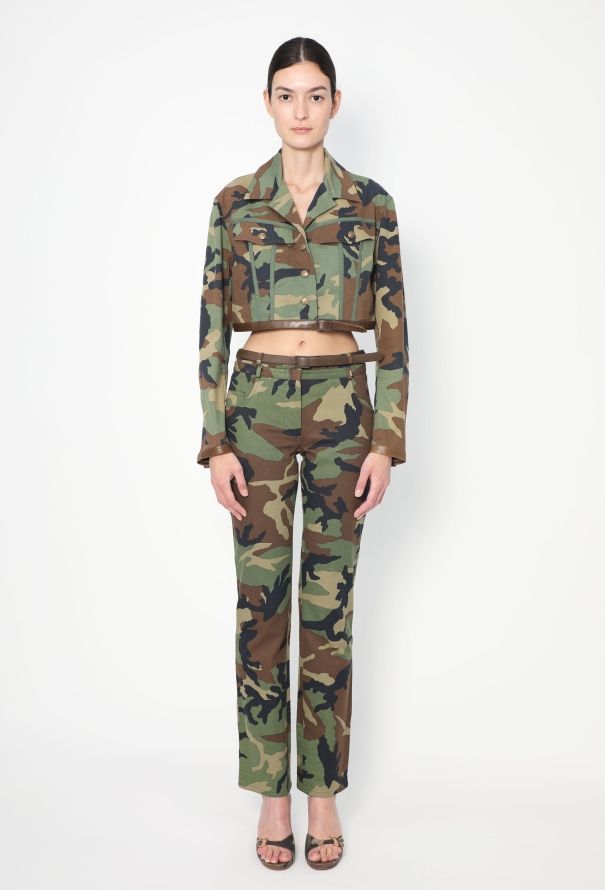 Christian Dior ICONIC 2001 Belted Camouflage Ensemble - 4