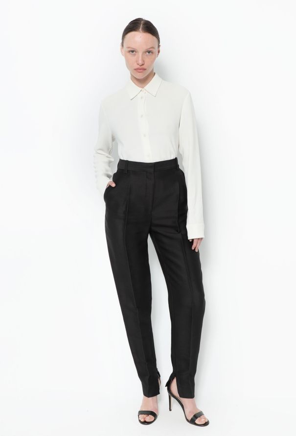 Céline Classic Tapered Crêpe Trousers - 3