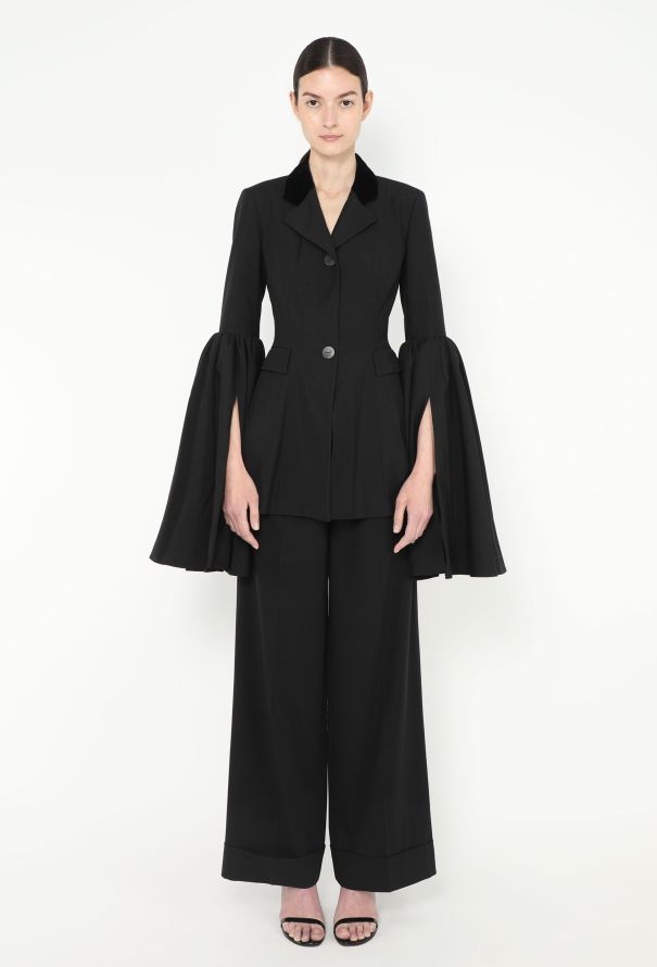 Loewe 2019 Tailored Bell-Sleeve Blazer - 1