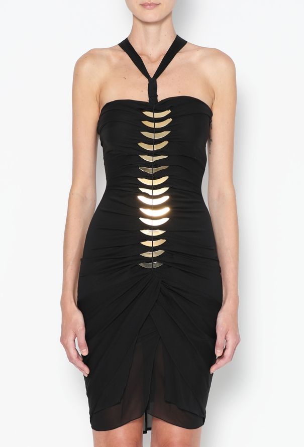 Gucci Iconic Tom Ford 2004 Silk Halter Dress - 3
