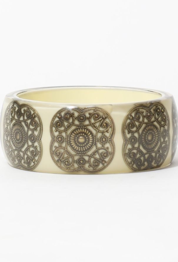 Metallic Embellished Resin Cuff - 3
