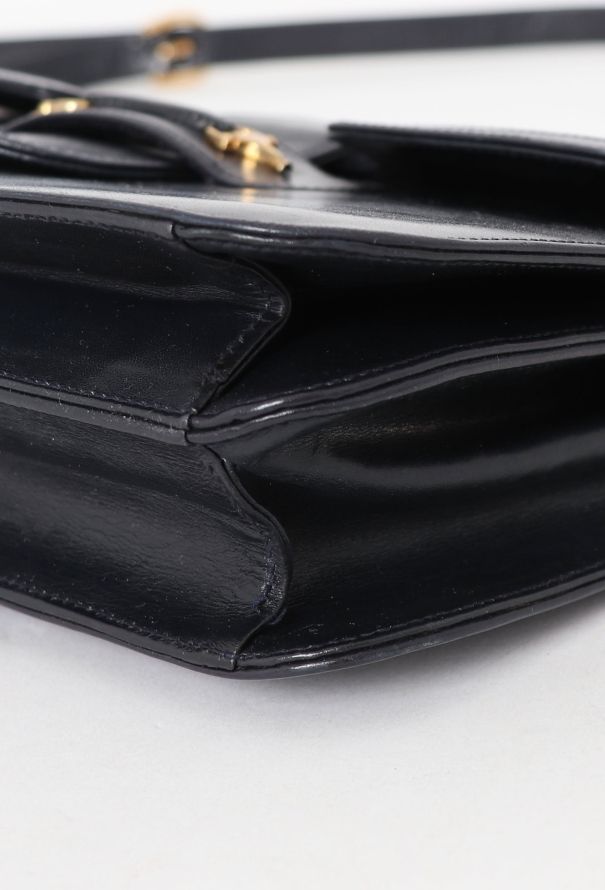 Gucci '70s Navy Horsebit Shoulder Bag - 9