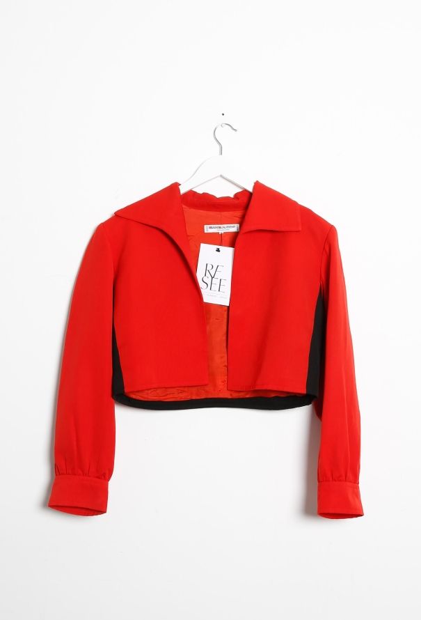Saint Laurent 70s Cropped Colorblock Jacket - 5