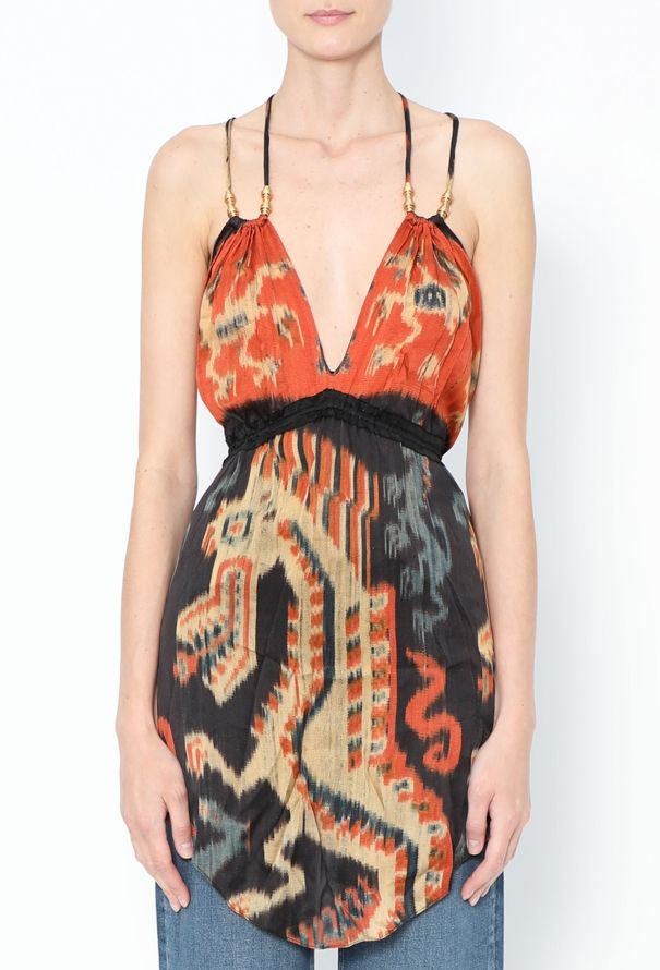 Balenciaga 2007 Ikat Silk Top - 1
