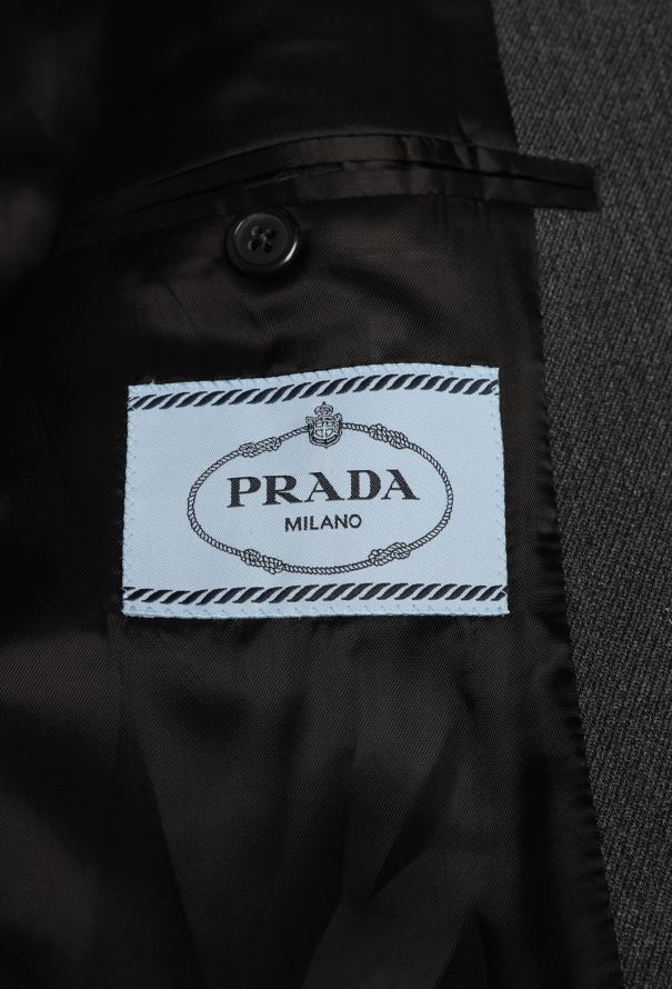 Prada F/W 2023 Tailored Knit Collar Suit - 12
