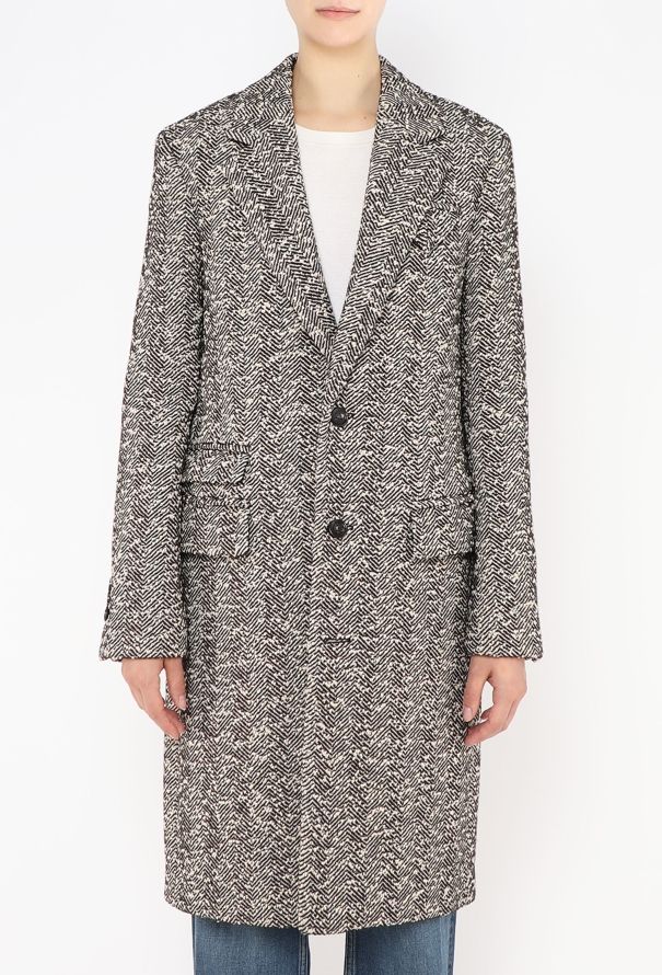 Bottega Veneta Pre-Fall 2021 Bouclé Chevron Coat - 4