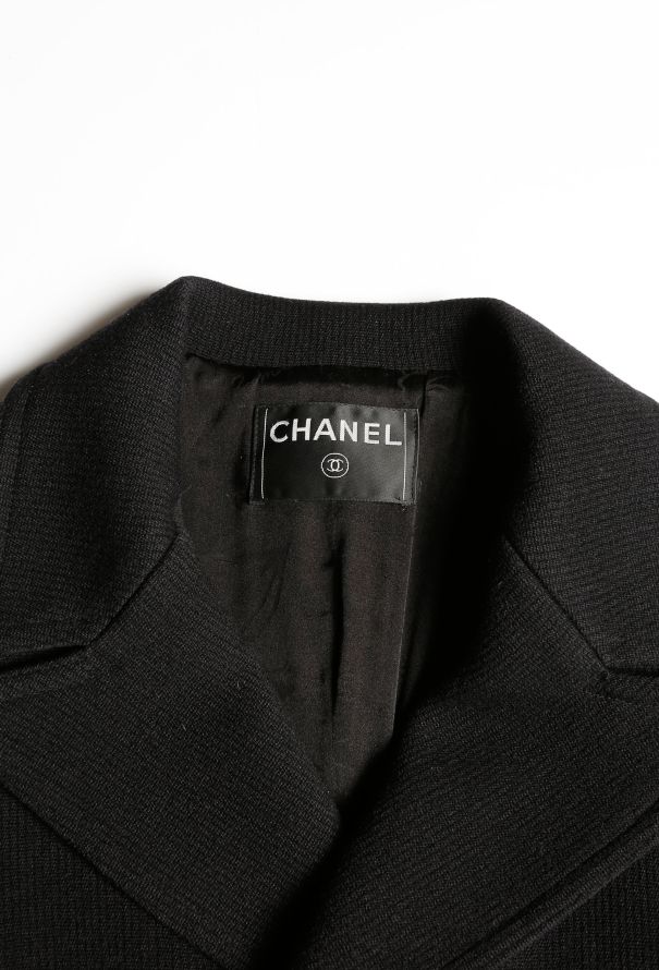 Chanel Double-Breasted Wool Peacoat - 5