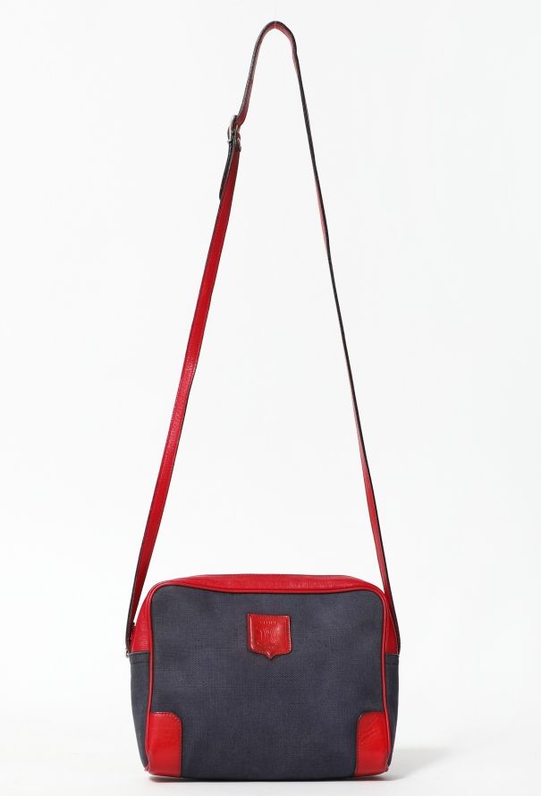 Céline '70s Canvas Triomphe Crossbody Bag - 1