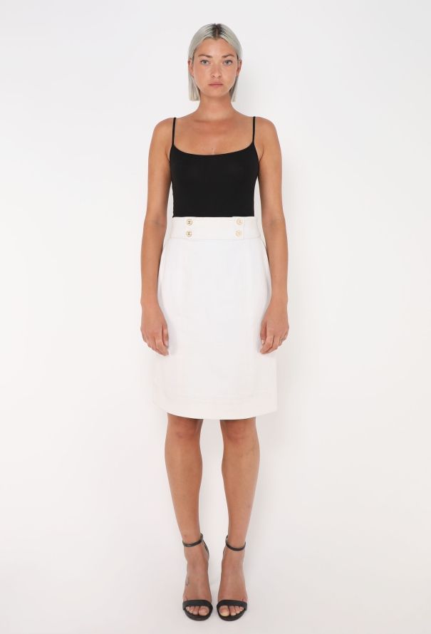 Chanel '90s Denim 'CC' Skirt - 1