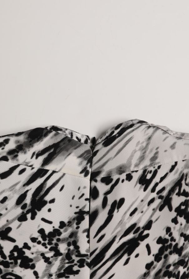 Balenciaga F/W 2009 Bicolor Silk Dress - 8