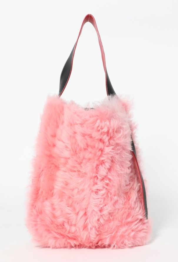 Céline Shearling Twisted Cabas Bag - 3