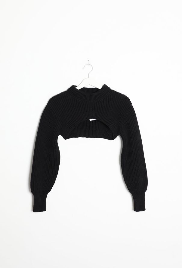 Alexander McQueen 2020 Ultra Cropped Ribbed Top - 5