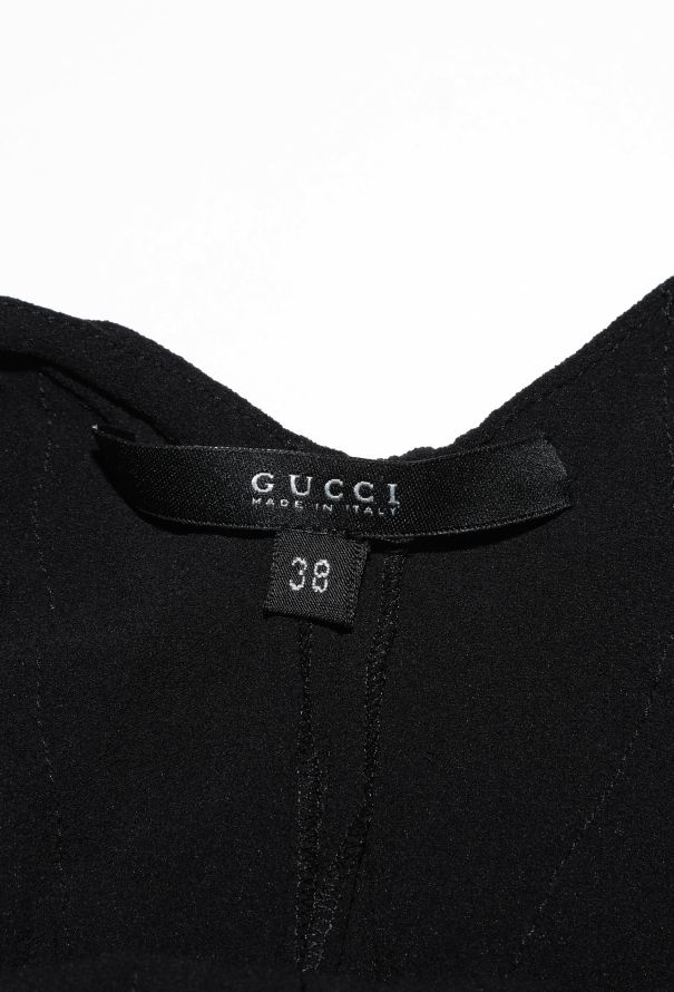 Gucci Tom Ford 2003 Chiffon One-Shoulder Dress - 5